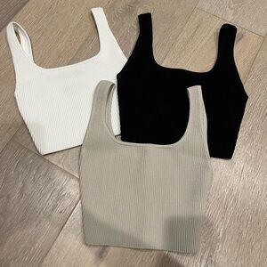 Aritzia (Babaton) Sculpt Knit Tank Top TRIO Bundle